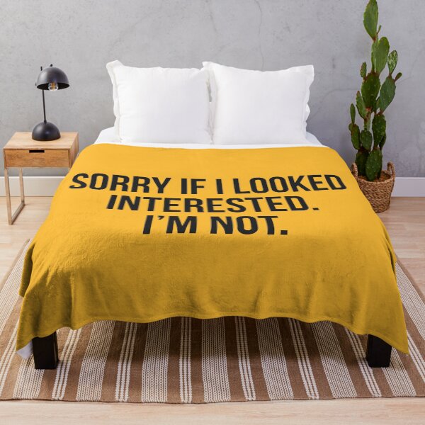 Item preview, Sorry If I looked interested. I'm not. (Black/Yellow) designed and sold by Africanism.