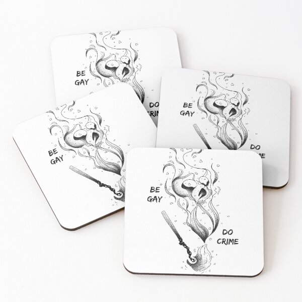 Item preview, Pride Be Gay Do Crime skull and lit match designed and sold by Kai K.