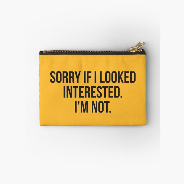 Item preview, Sorry If I looked interested. I'm not. (Black/Yellow) designed and sold by Africanism.