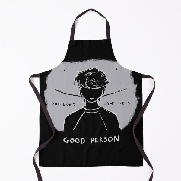 Item preview, "You don't make me a good person" Tommyinnit quote (dark version) designed and sold by Rexmin.