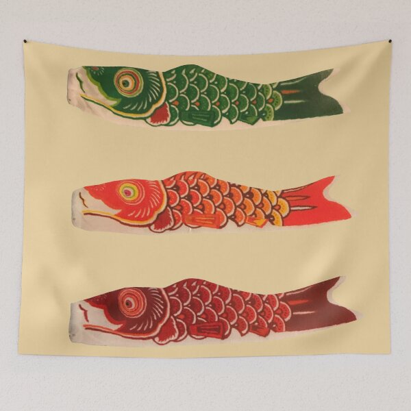 Item preview, Japanese Fish Kite Sticker Pack - Koi Koinobori Windsock Kites designed and sold by elevens.