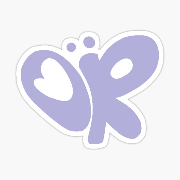olivia rodrigo purple butterfly logo Sticker