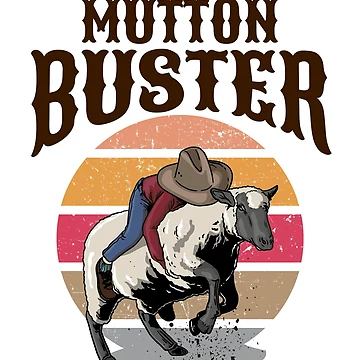 Artwork thumbnail, Mutton Busting Youth Rodeo Sheep Riding Event Buster by Maria Garcia