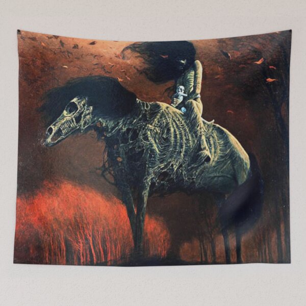 Item preview, Untitled (Horse Rider), by Zdzisław Beksiński designed and sold by JustContemplate.