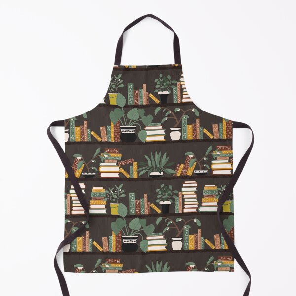 Item preview, Books and Flower Pots on Bookshelves designed and sold by space-kitten.