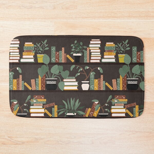 Item preview, Books and Flower Pots on Bookshelves designed and sold by space-kitten.