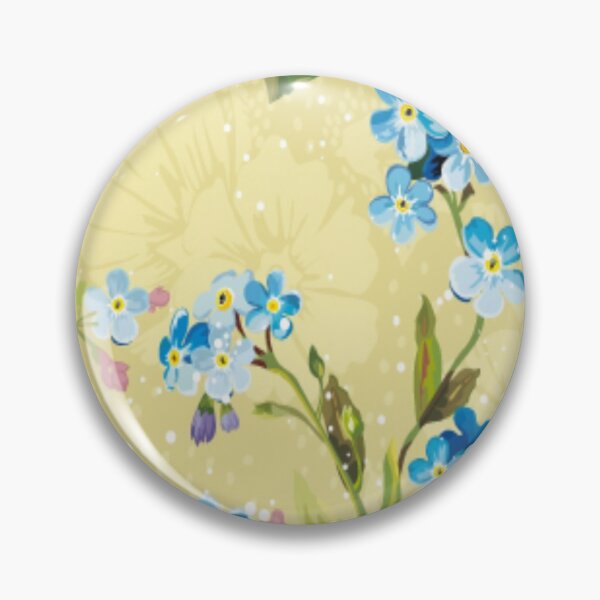 Item preview, blue floral pattern  designed and sold by Design Repo.