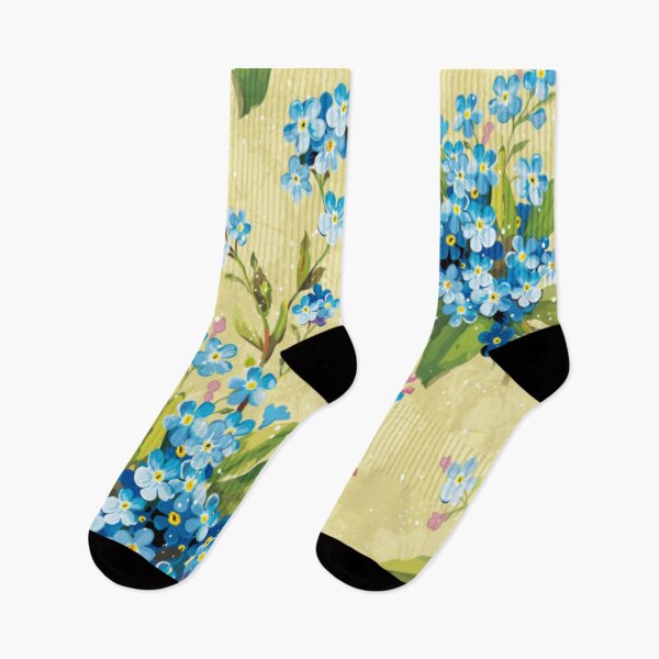 Item preview, blue floral pattern  designed and sold by Design Repo.