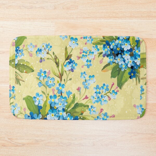 Item preview, blue floral pattern  designed and sold by Design Repo.