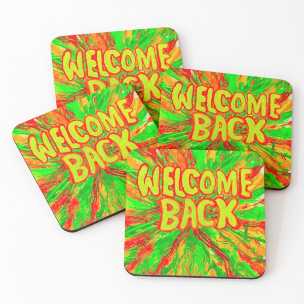 Item preview, WELCOME BACK, Red, Yellow and green Painting designed and sold by Andrew Morrell.