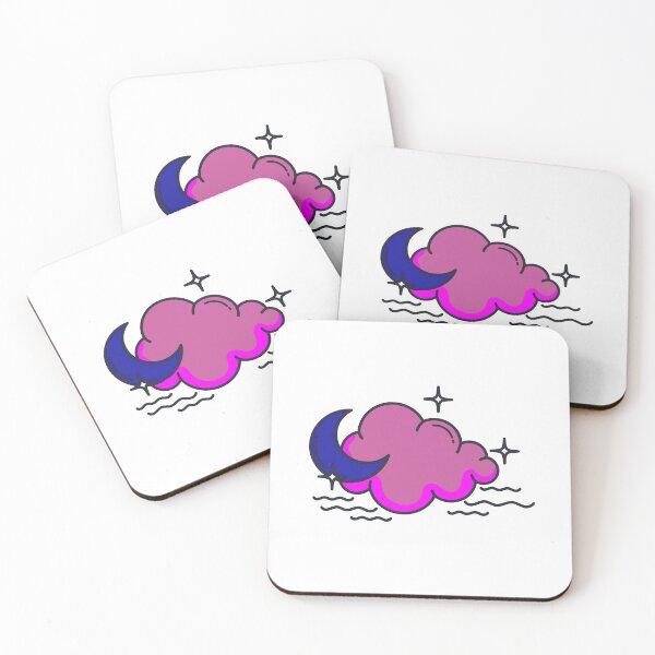 Item preview, Subtle Genderfluid Pride Moon and Cloud designed and sold by tiredandbored.