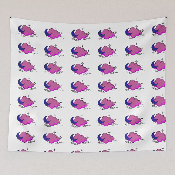 Item preview, Subtle Genderfluid Pride Moon and Cloud designed and sold by tiredandbored.