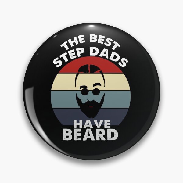 Item preview, The Best Step Dads Have Beards , Father's Day Dad Father, Vintage american flag ,Bearded face Funny Gift Idea,New Black designed and sold by Rassitni.