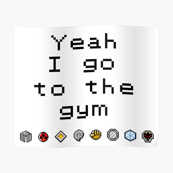 Pokemon gym- Johto Poster