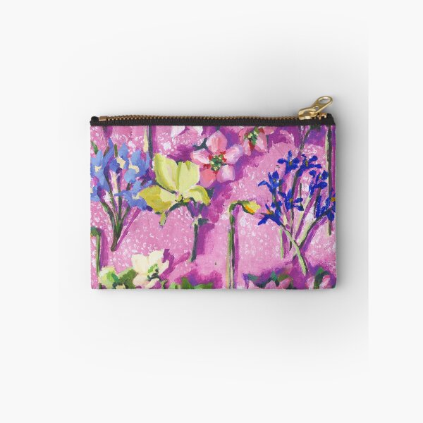 Item preview, Cut Flower Variety on Pink Patterned Background designed and sold by AMOpainting.