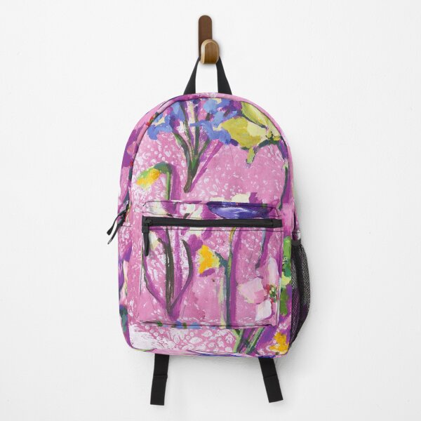 Item preview, Cut Flower Variety on Pink Patterned Background designed and sold by AMOpainting.