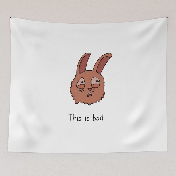 Item preview, Distraught Bunny - This Is Bad designed and sold by SeanDontGetFish.