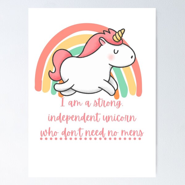 Item preview, Independent Unicorn designed and sold by thenerdyburrow.