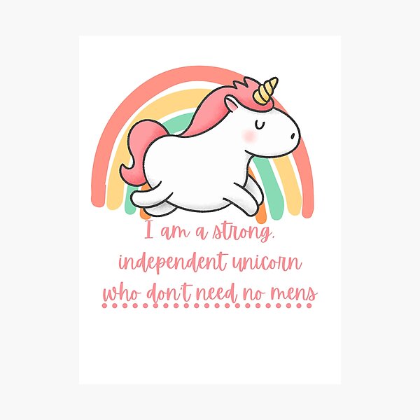 Item preview, Independent Unicorn designed and sold by thenerdyburrow.