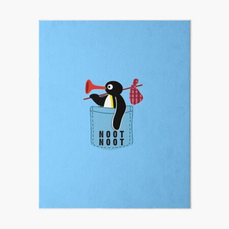 Vista previa del artículo con la obra «Mercancía oficial de Angry Pingu Noot Noot Pocket», diseñado y vendido por Beep Peep.