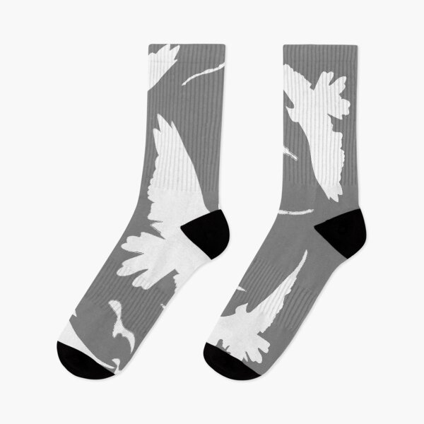 Item preview,  GREY FLYING BIRDS ABSTRACT ART PATTERN designed and sold by sharlesart.