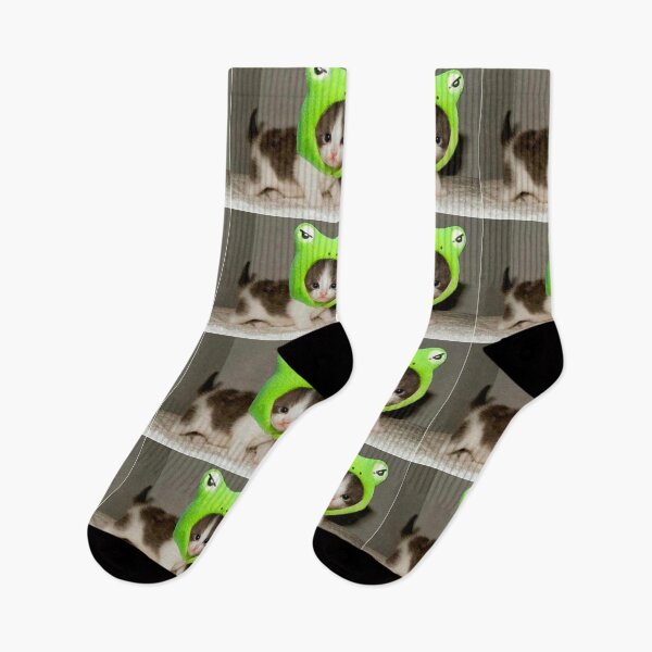 Item preview, kitten with frog hat designed and sold by valwerty.