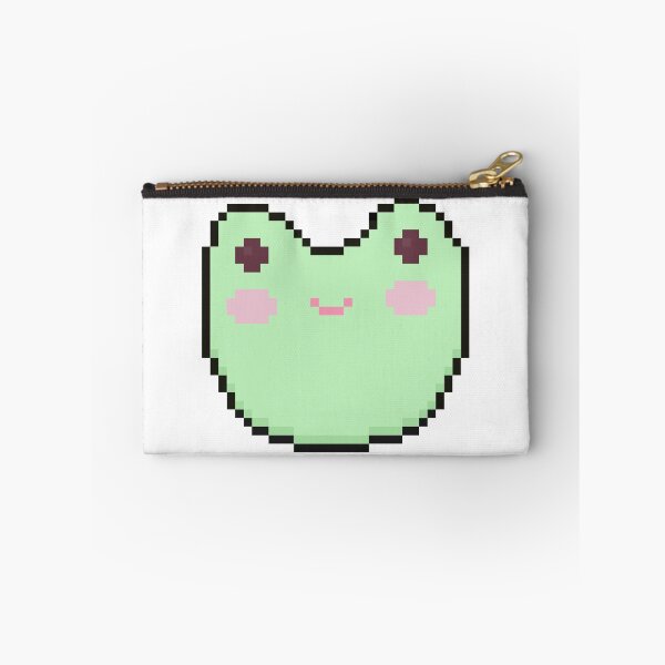 Item preview, pixel art frog green designed and sold by sezalilly.