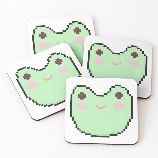 Item preview, pixel art frog green designed and sold by sezalilly.