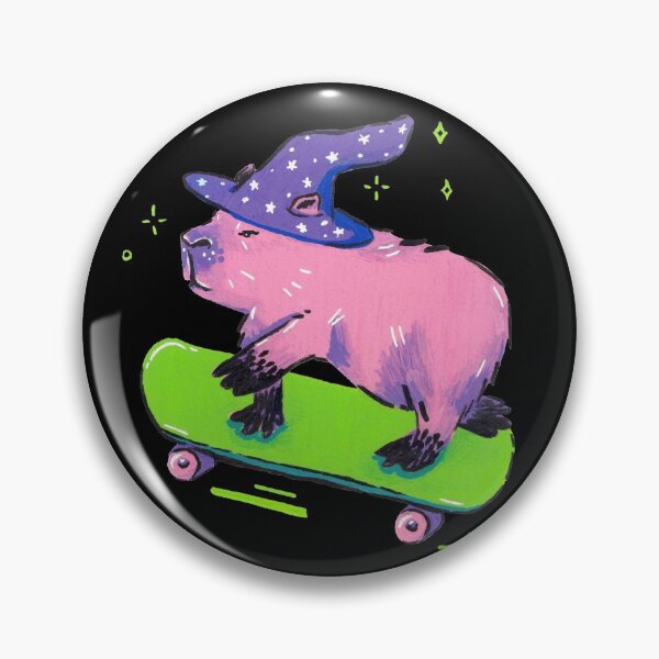 Item preview, Skater Wizard Capybara Extraordinaire designed and sold by studioemrose.
