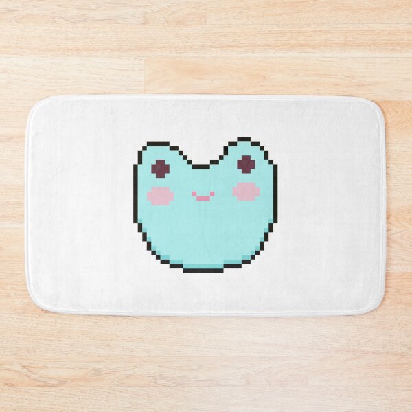 Item preview, pixel art frog blue designed and sold by sezalilly.