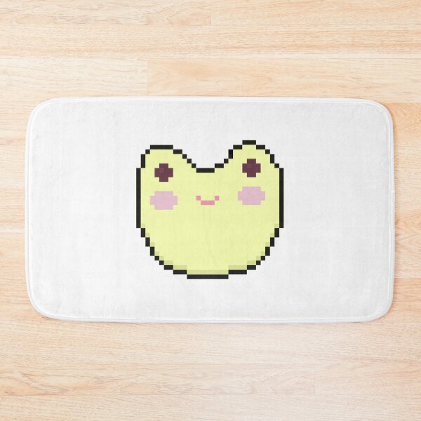 Item preview, pixel art frog yellow designed and sold by sezalilly.
