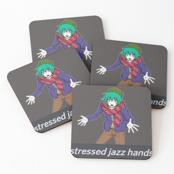Item preview, Stressed jazz hands yttd sou hiyori shin tsukimi meme anime designed and sold by Soda-bunny.