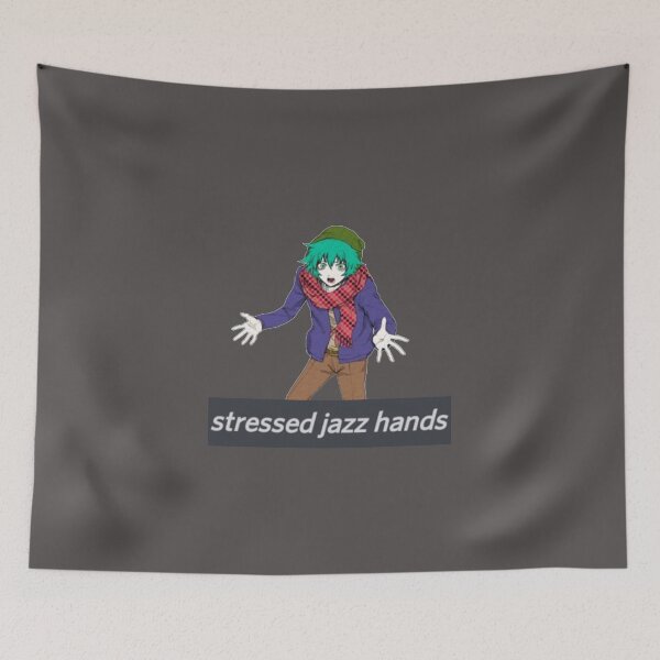 Item preview, Stressed jazz hands yttd sou hiyori shin tsukimi meme anime designed and sold by Soda-bunny.