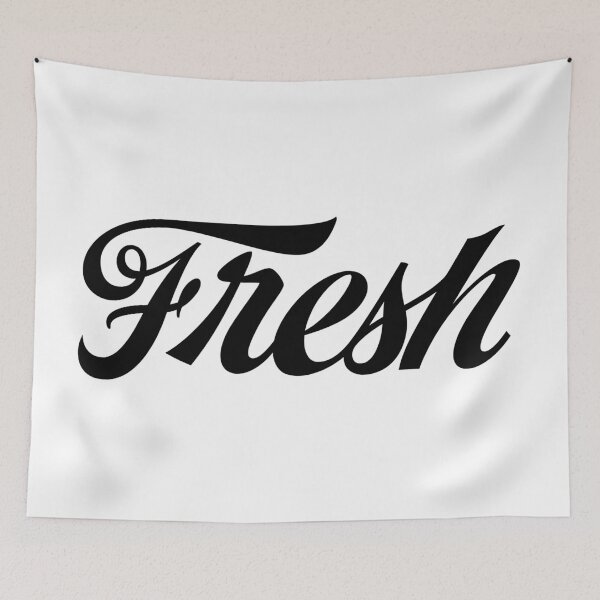 Item preview, Fresh Script blk designed and sold by Tee4Daily.