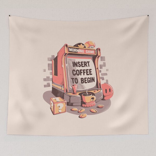 Item preview, Insert Coffee To Begin Cute Coffee Gamer Gift designed and sold by EduEly.