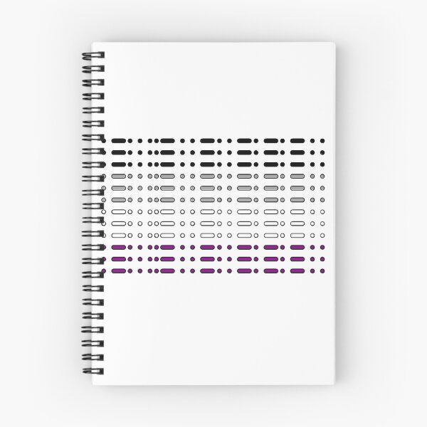 Item preview, Asexual Flag in Morse Code designed and sold by KBwiththeTees.