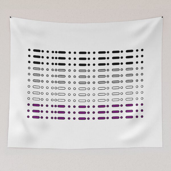 Item preview, Asexual Flag in Morse Code designed and sold by KBwiththeTees.