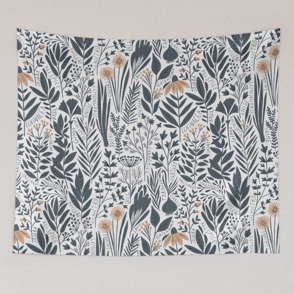 Item preview, Marjory (blue and pink) designed and sold by inkblotcreative.