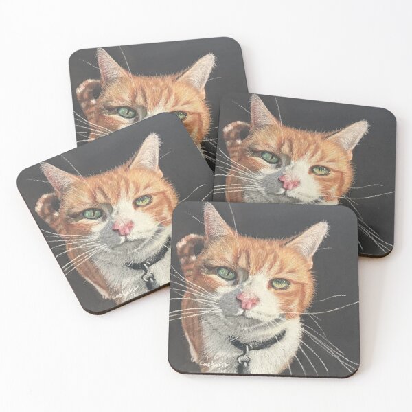 Item preview, “Buddy” pastel portrait of a cat designed and sold by Carol Ann Taylor.