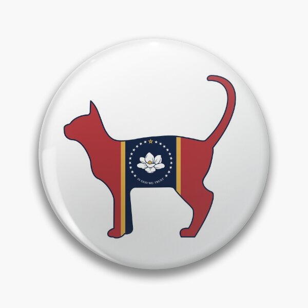 Item preview, State of Mississippi Flag for Cat Lovers designed and sold by Gsallicat.