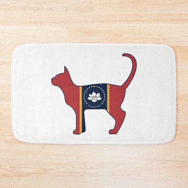Item preview, State of Mississippi Flag for Cat Lovers designed and sold by Gsallicat.