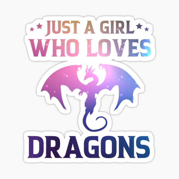 Item preview, Just a Girl Who Loves Dragons-Galaxy Space Dragon Lovers designed and sold by Mahedi Hasan Fahim.