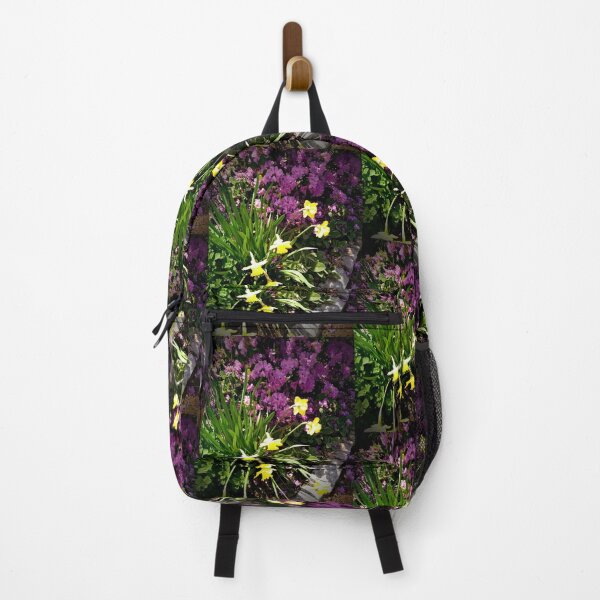 Artikelvorschau, Sunny Bright Yellow und Purple Flowers Photo Design entworfen und verkauft von EarthArtDesigns.