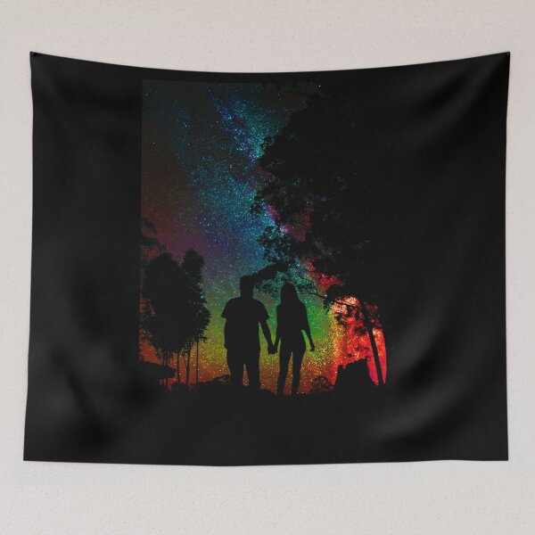 Item preview, Silhouette Of Man And Woman Holding Hands designed and sold by picatcho.