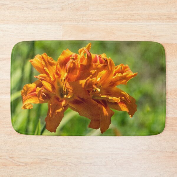 Item preview, Happy Orange Ruffles - Boldly Colored Daylilies Duo in Bloom designed and sold by Georgia Mizuleva.