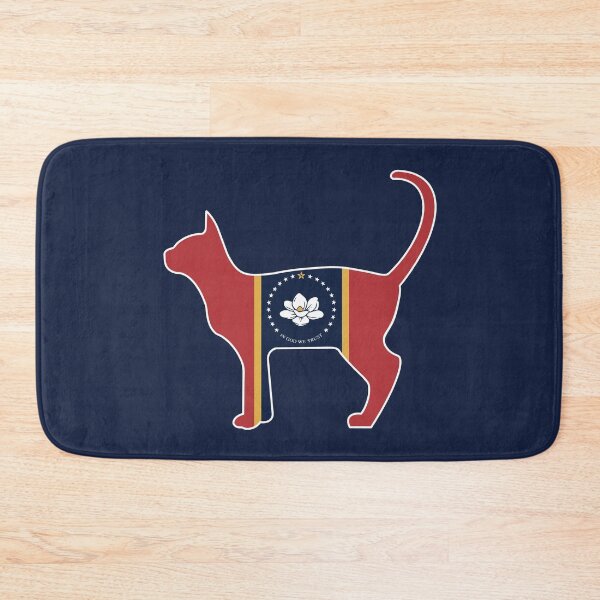 Item preview, State of Mississippi Flag for Cat Lovers 2 designed and sold by Gsallicat.