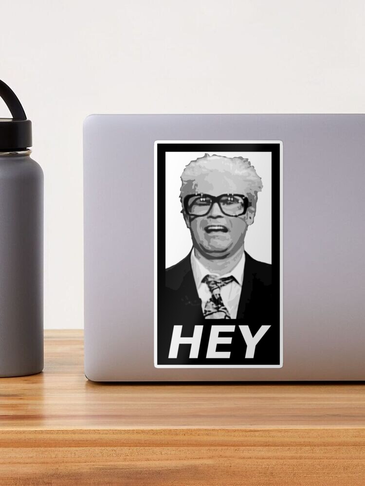 Harry Caray - Hey - Dark Sticker for Sale by GrimbyBECK