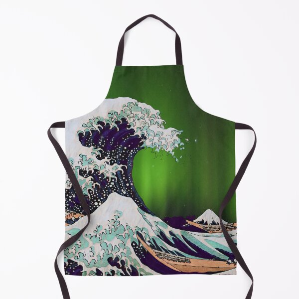 Item preview, The Great Wave Under The Aurora Borealis - Aurora Borealis Over The Great Wave designed and sold by molamode.