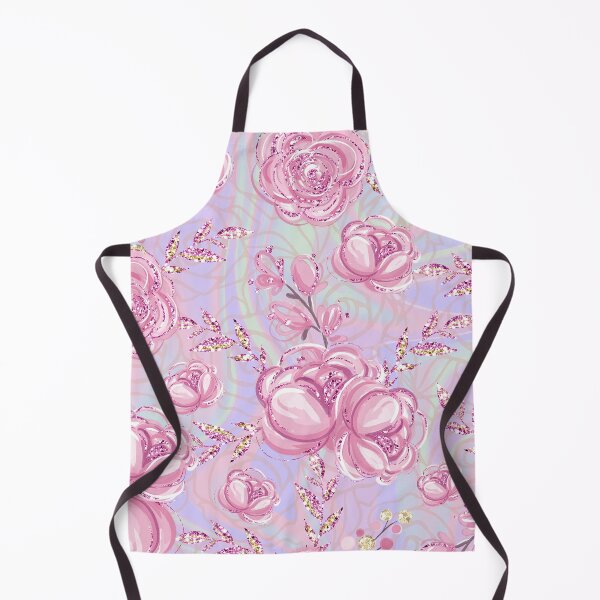 Item preview, Pink and gold floral glitter girly fashion pattern 2 designed and sold by Lalanacliparts.