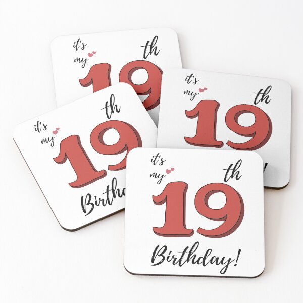 Item preview, It's My 19th Birthday quote designed and sold by WayneTower.
